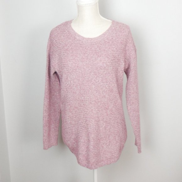 Fat Face United Kingdom Long Sleeve Crewneck Pink Knit Sweater US 8 UK 12 - Picture 1 of 10